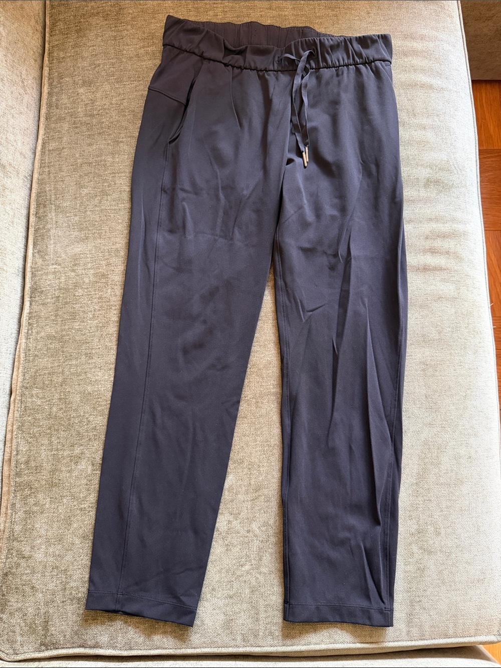 lululemon athletica Black Boot Cut Drawstring Pants
